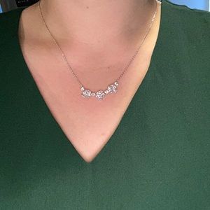 NEW NADRI SILVER CZ NECKLACE